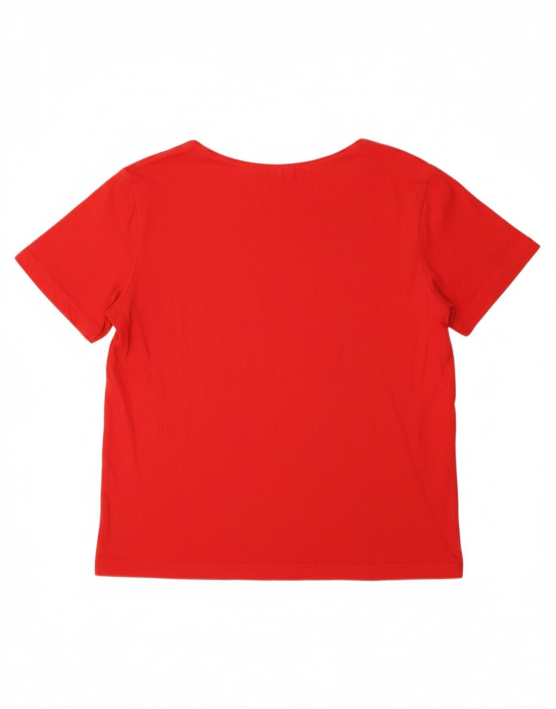 VINTAGE Womens Blouse Top UK 16 Large Red Cotton Vintage Vintage and Second-Hand Vintage from Messina Hembry 