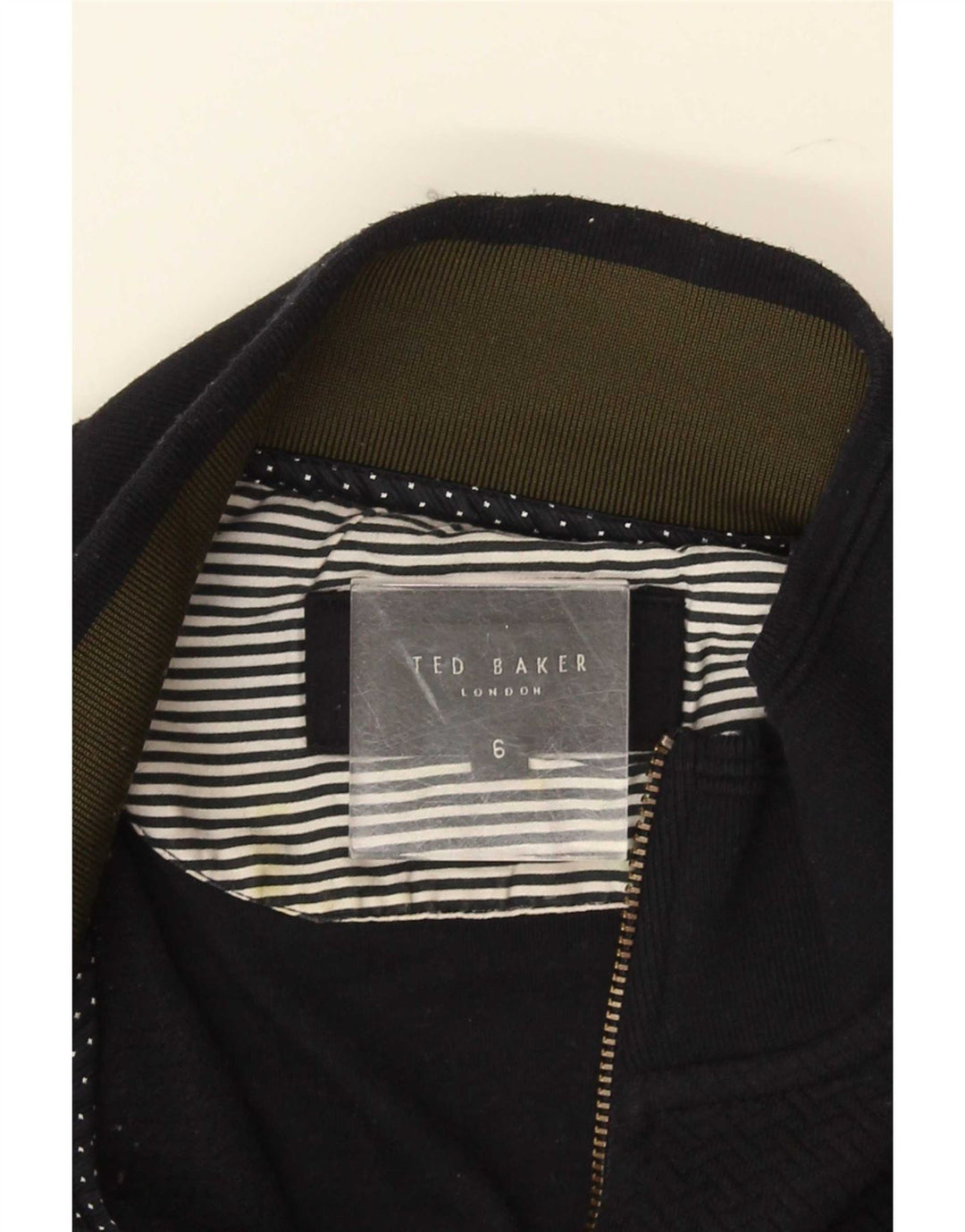 Pulover pentru bărbați Ted Baker, cu fermoar și gât, mărimea 6 2XL bleumarin