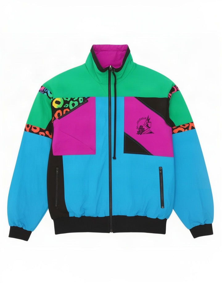 Jachetă de trening vintage pentru bărbați IT 50 Medium Multicolor Colorblock