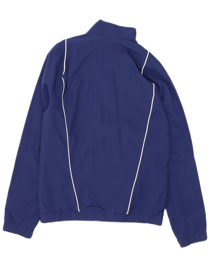 Jachetă de top pentru trening cu grafică Adidas Italia pentru bărbați, poliester mic, albastru