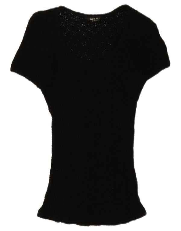 Bluză Guess din dantelă pentru femei UK 12 Medium Black Floral