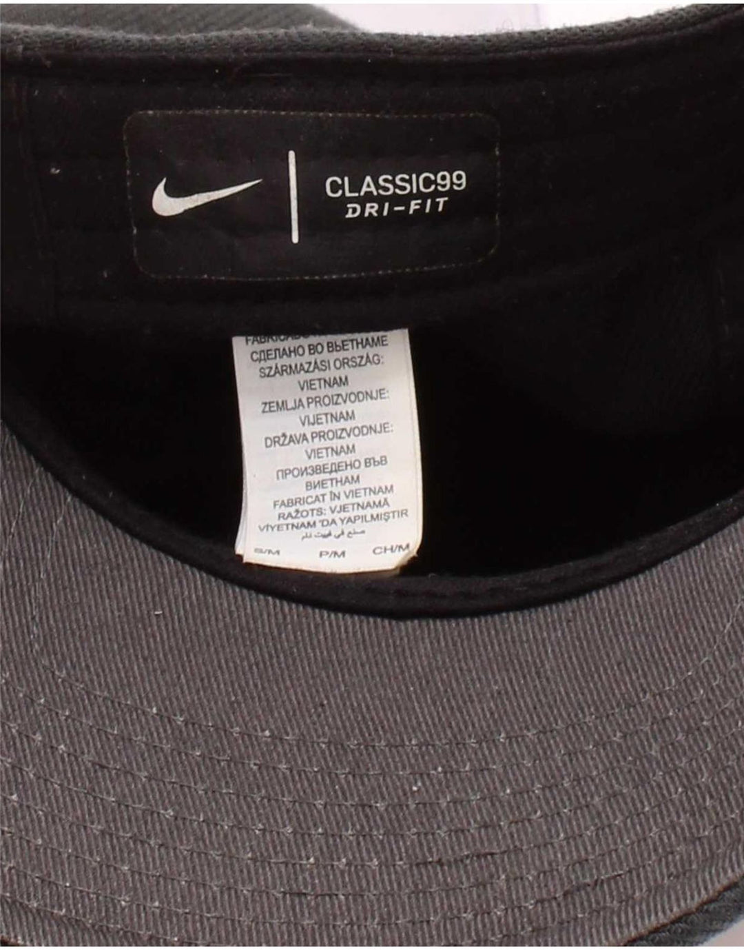 Șapcă de baseball Nike Dri Fit Graphic pentru bărbați Mic/Medium Gri Poliester