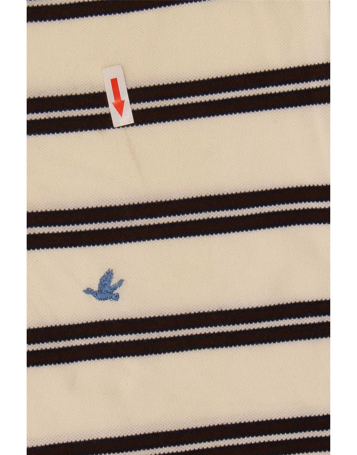 Tricou polo pentru bărbați Brooksfield Mărimea 52 mare, bej, cu dungi