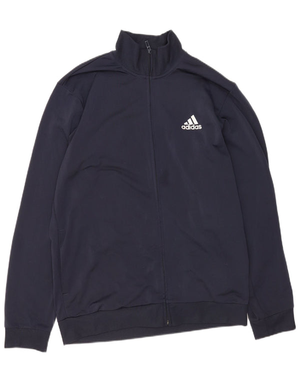 Jachetă de top pentru trening Adidas Primegreen pentru bărbați UK 44/46 Mare bleumarin