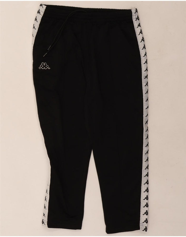 KAPPA Mens Graphic Tracksuit Trousers XL Black