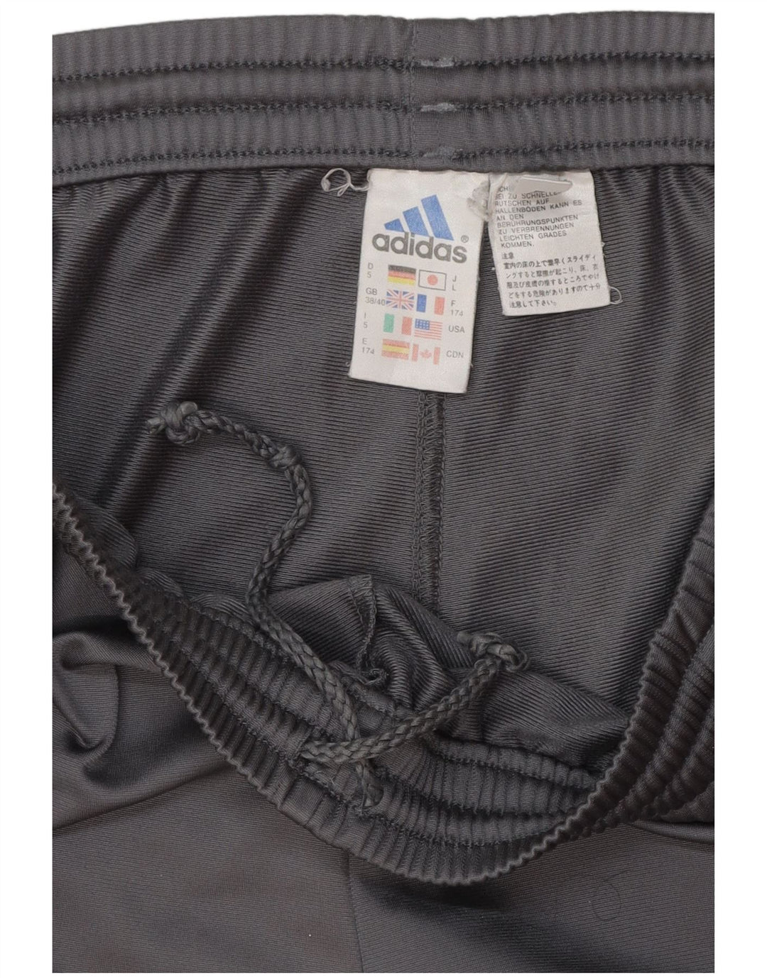 Pantaloni de trening pentru bărbați Adidas Pantaloni de jogging UK 38/40 Poliester mediu gri