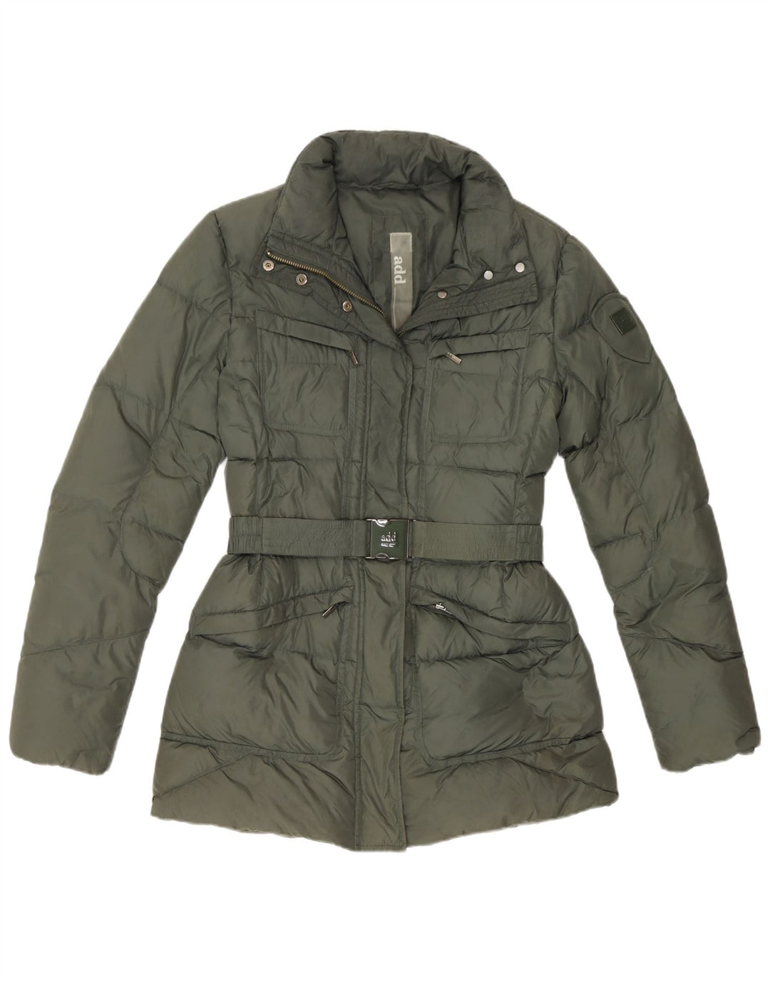 ADD Jachetă căptușită pentru femei UK 12 Medium Khaki Poliamidă