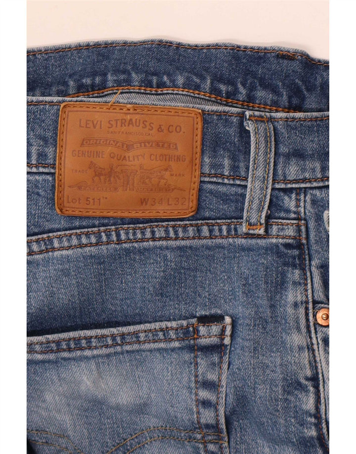 Blugi Levi's 511 Slim W34 L32 Albastru