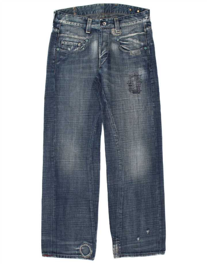 G-STAR Blugi 3301 Distressed Straight pentru bărbați L33 L34 Bumbac albastru