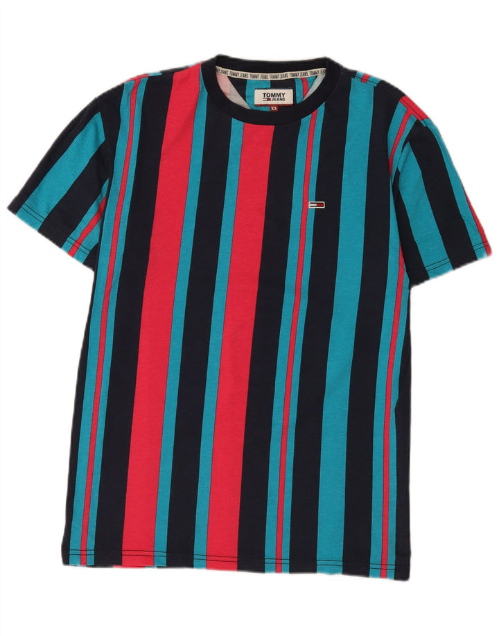 Tricou pentru bărbați Tommy Hilfiger Top XS cu dungi multicolore