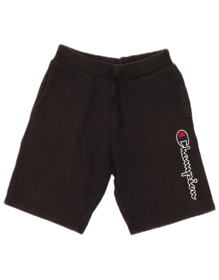 Pantaloni scurți sport grafic pentru băieți CHAMPION 9-10 ani negru