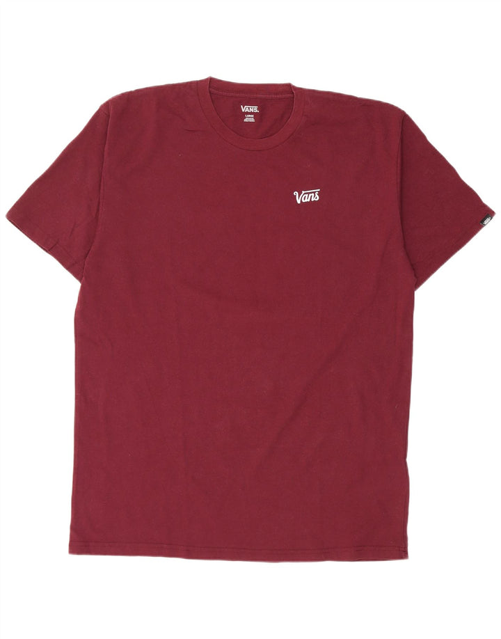 Tricou pentru bărbați Vans Top mare din bumbac burgundy
