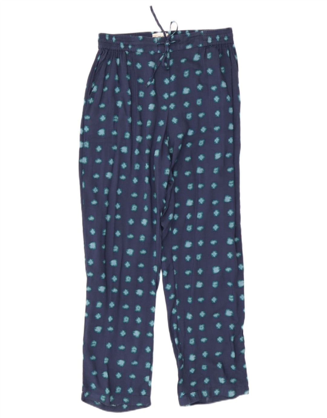 Pantaloni Fat Face pentru femei cu model abstract UK 10 Small W30 L27 Blue
