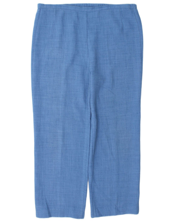 Pantaloni casual drepti pentru femei Marks & Spencer UK 14 Large W36 L28 Blue