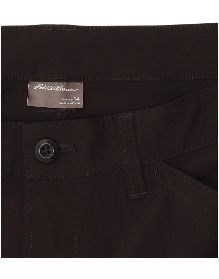 Pantaloni scurți casual pentru femei Eddie Bauer US 14 XL W34 Poliester negru