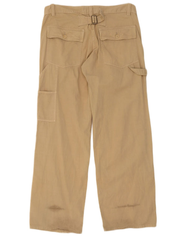 French Connection Pantaloni cargo drepti pentru femei UK 14 Large W34 L32 Bej