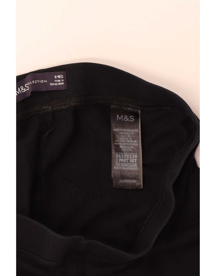 Leggings pentru femei Marks & Spencer UK 8 mic bumbac negru