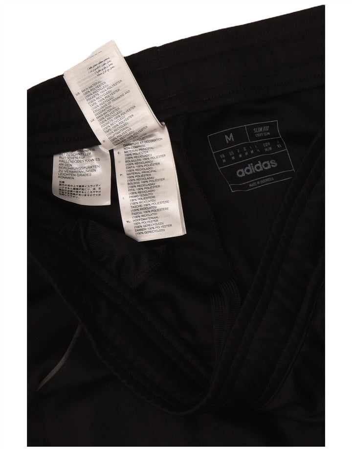 Pantaloni de trening Adidas Aeroready Slim Fit pentru bărbați, poliester mediu negru
