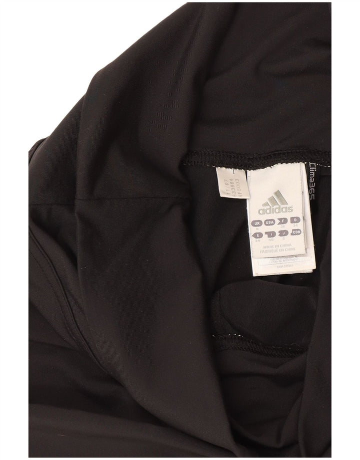 Pantaloni scurți sport Adidas Climalite Bermuda pentru femei UK 8 Small Negru Poliester