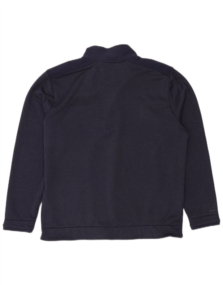 Pulover pentru bărbați UNDER ARMOUR, cu fermoar, cu gât, XL, poliester bleumarin
