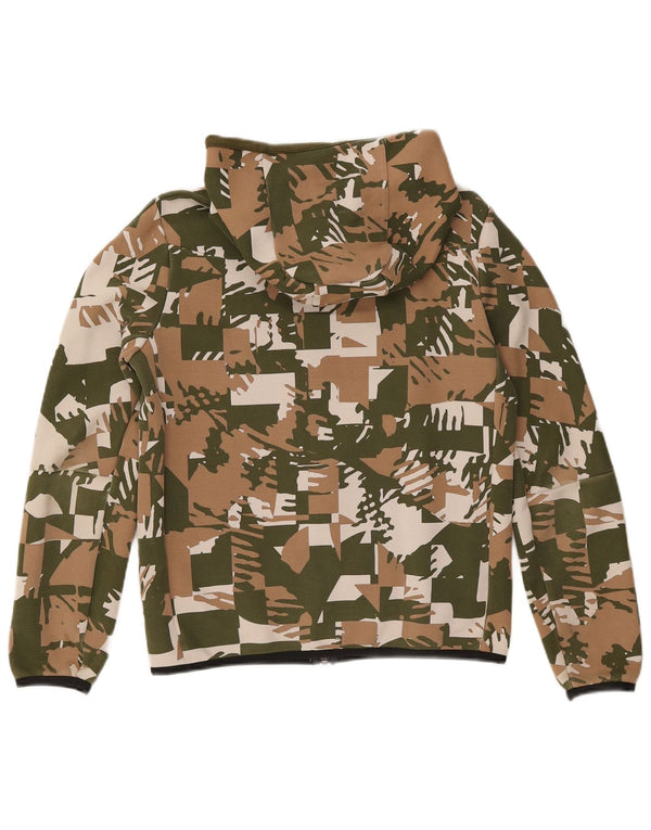 Nike Boys Zip Hoodie Sweater 13-14 Years XL Multicoloured Camouflage Cotton