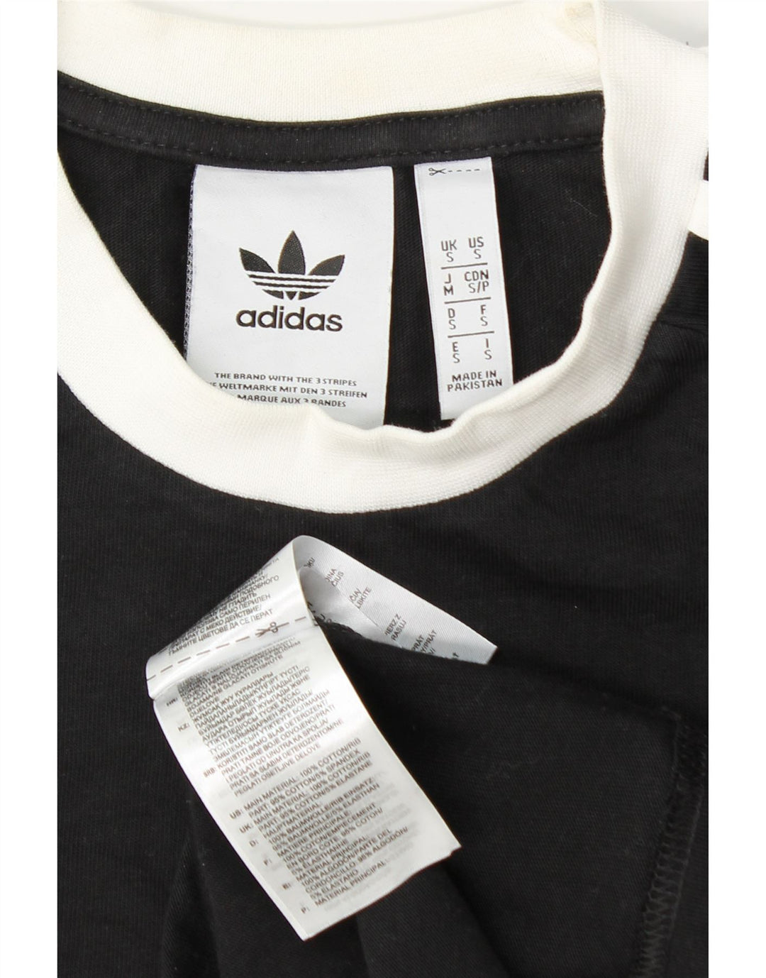 Top pentru bărbați Adidas cu mânecă lungă, mic, negru, bumbac