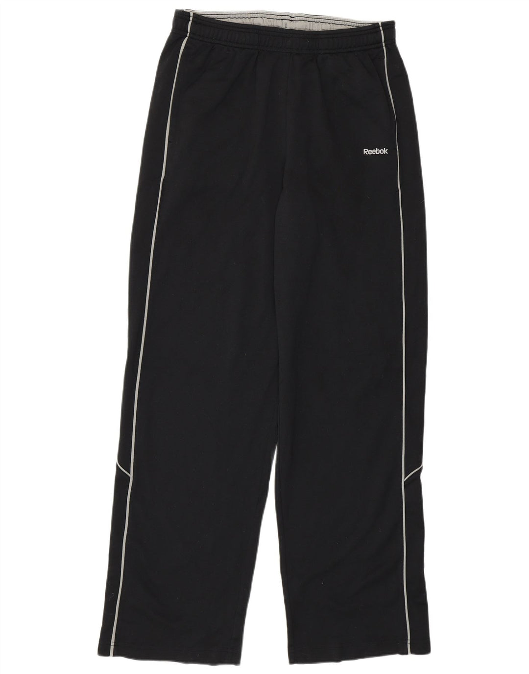 REEBOK Womens Tracksuit Trousers UK 14 Medium Black Polyester