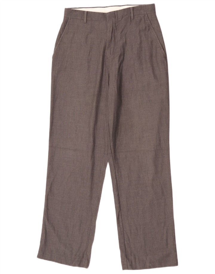 Pantaloni chino drepți pentru băieți Chaps 15-16 ani L28 L30 Gri Poliester