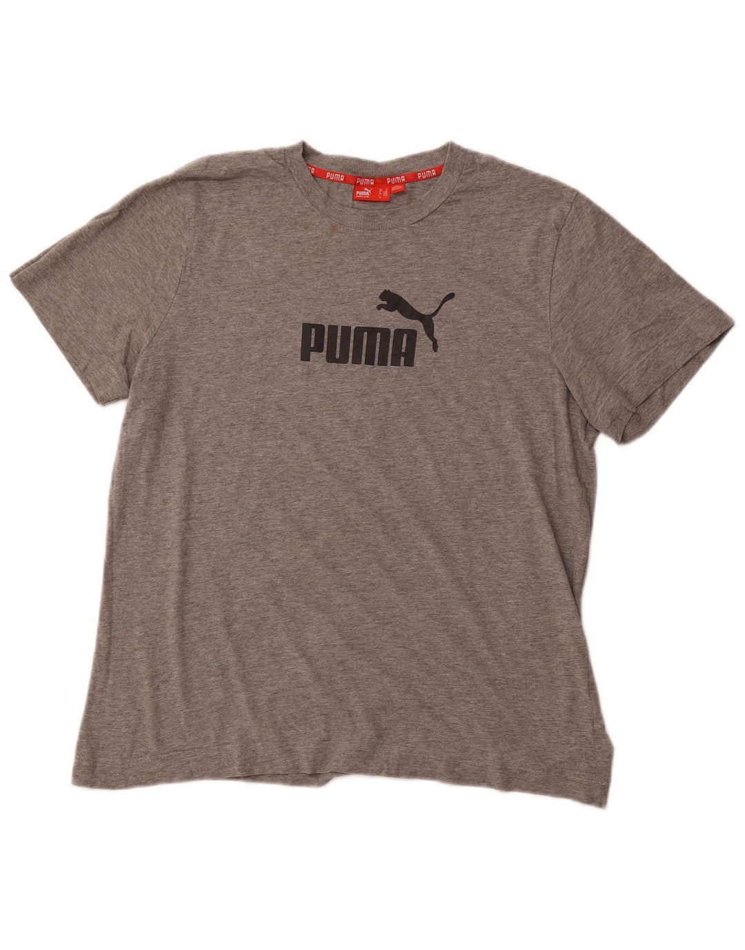 Tricou grafic PUMA pentru bărbați Top mare din bumbac gri