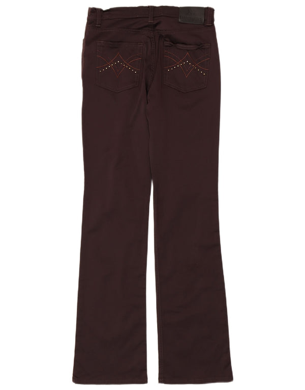 Pantaloni casual Cerruti 1881 pentru femei Bootcut W28 L31 Maro Poliamidă