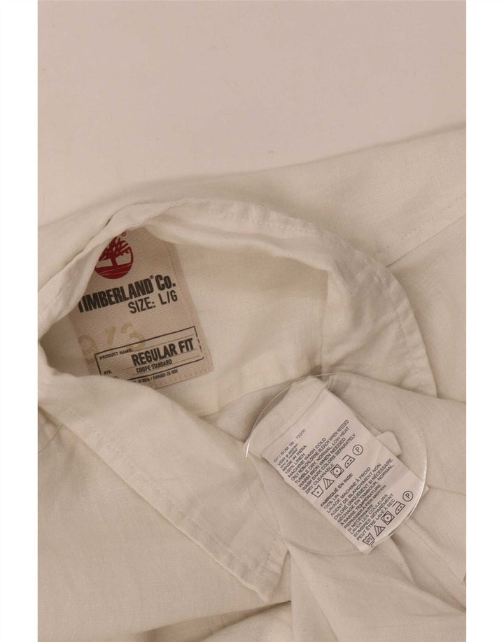 Cămașă Timberland Regular Fit pentru bărbați, mare, albă