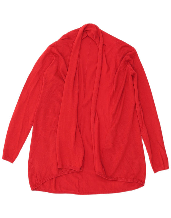 Pulover cardigan deschis pentru femei Zara UK 10 Small Red Viscose