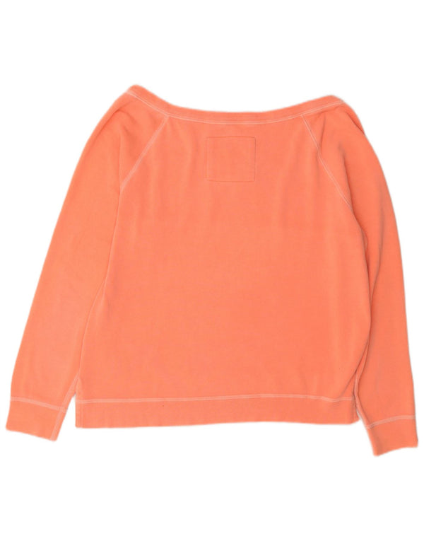 Pulover cu grafic pentru femei Abercrombie & Fitch, UK 16, portocaliu mare
