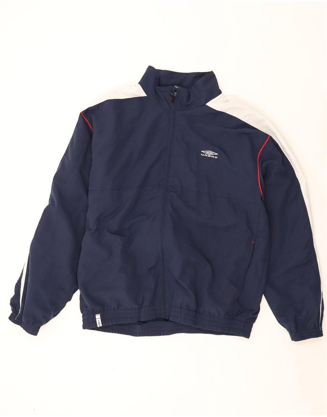 Jachetă de trening grafică Umbro pentru bărbați, XL, poliester color bloc, albastru bleumarin