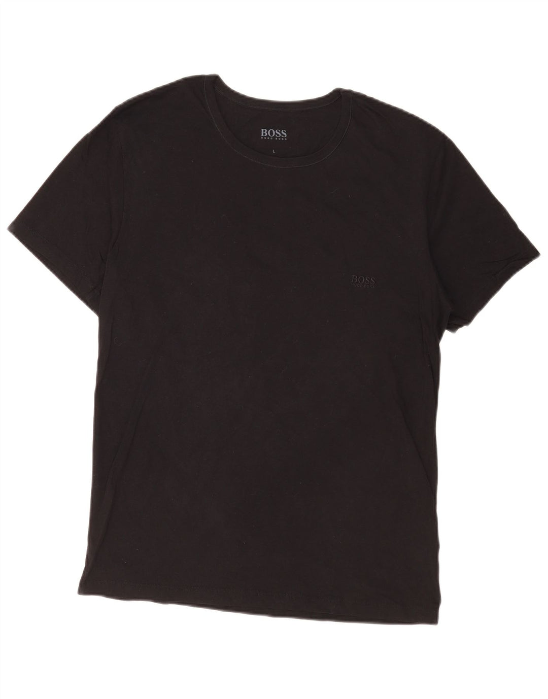 Tricou pentru bărbați Hugo Boss Top mare din bumbac negru