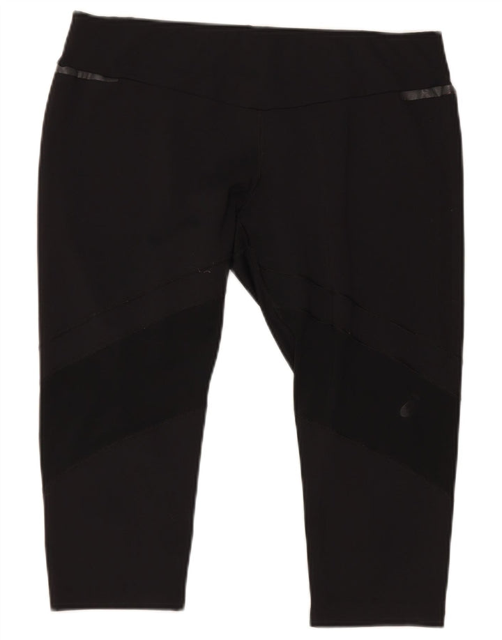Leggings Capri Asics pentru femei UK 18 XL poliester negru