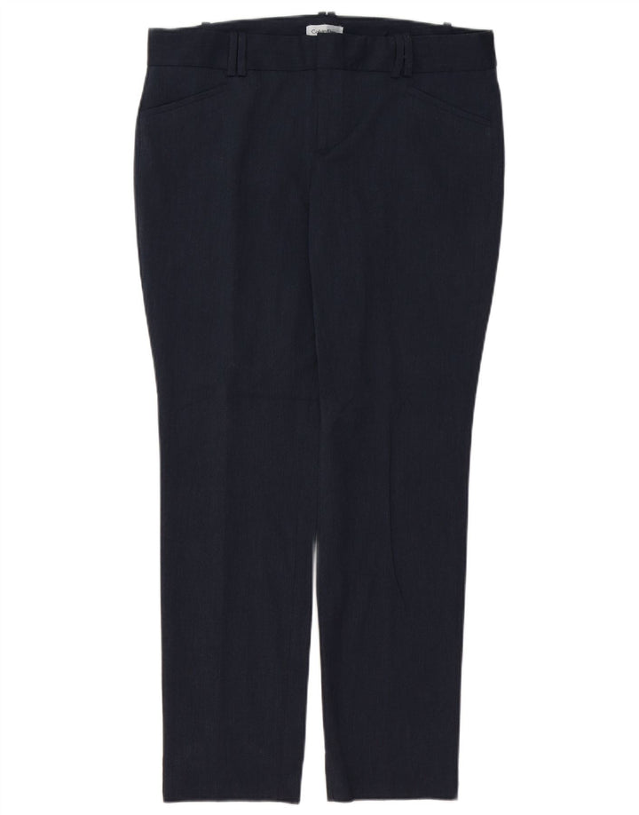 CALVIN KLEIN Pantaloni slim casual pentru femei US 10 Large W36 L29 bleumarin