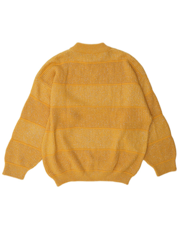 C & A Pulover cu gât țestoasă pentru femei EU 44 XL Acrilic cu dungi galbene