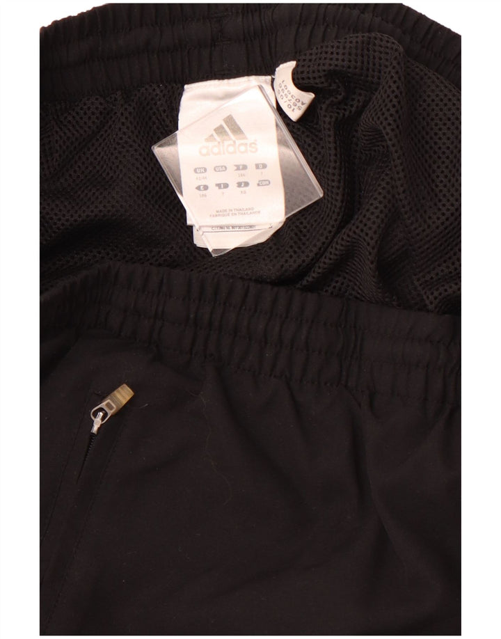 Pantaloni de trening pentru bărbați ADIDAS Joggeri UK 42/44 Poliester negru mare