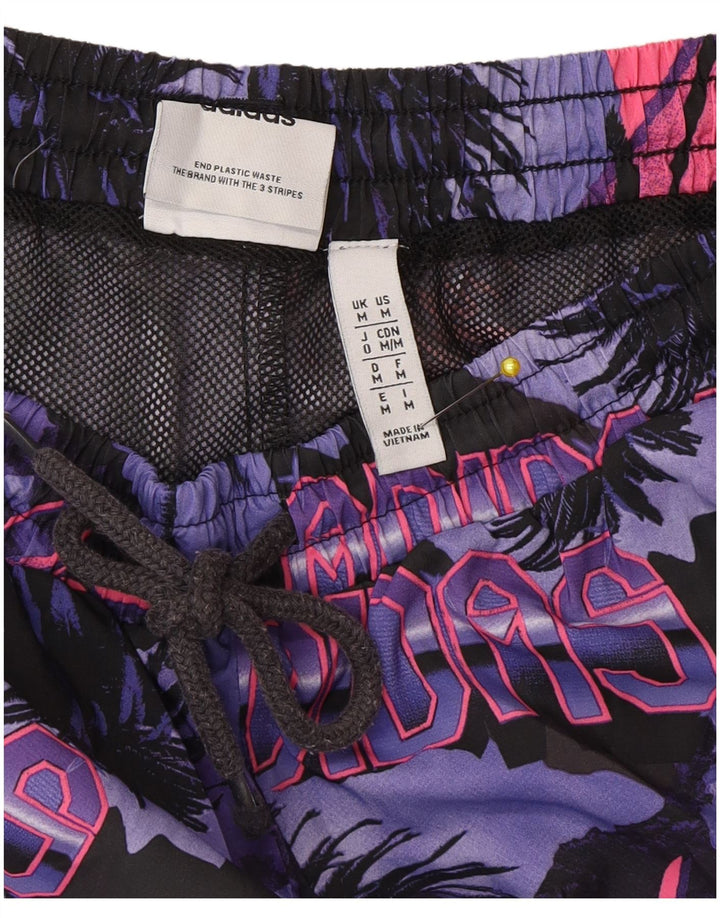 Pantaloni scurți de înot grafic pentru bărbați Adidas, medii, multicolori, din poliester floral