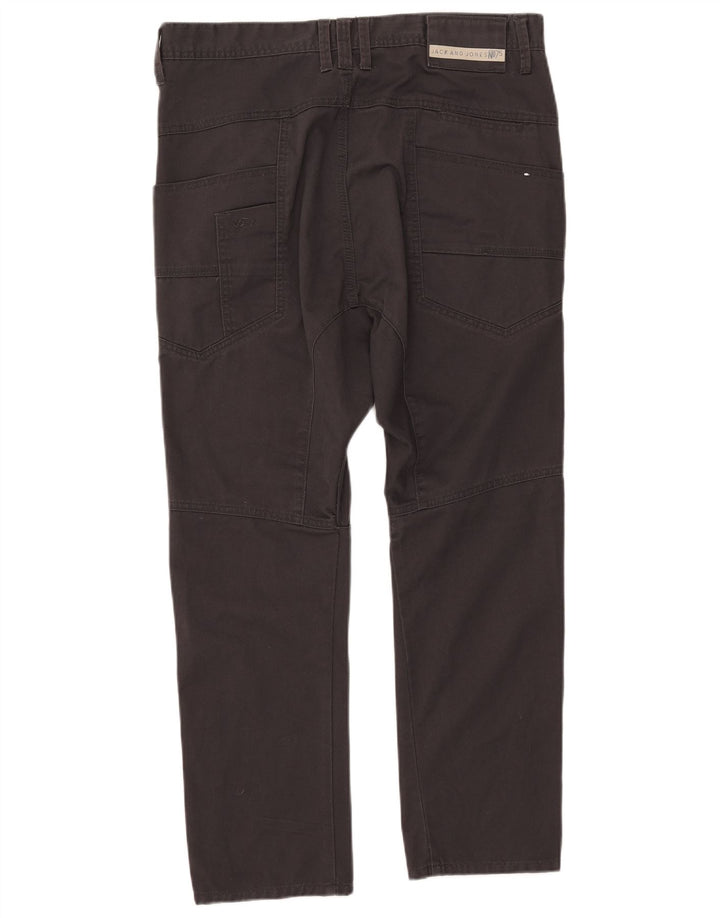 Pantaloni casual slim pentru bărbați Jack & Jones L34 L25 Poliester negru