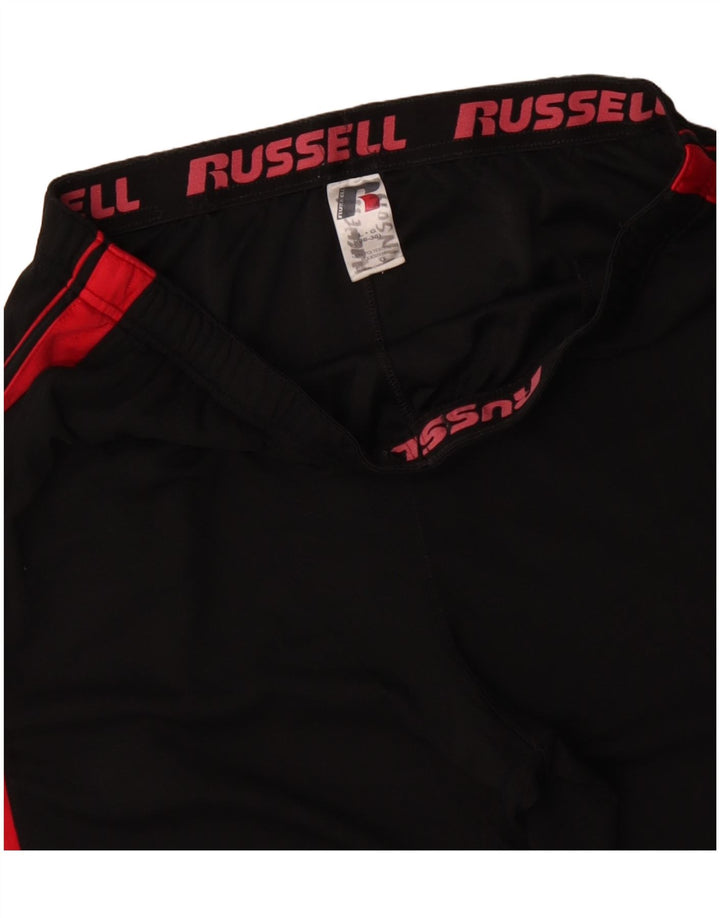 RUSSELL ATHLETIC Pantaloni de trening pentru bărbați, mari, negri, color block