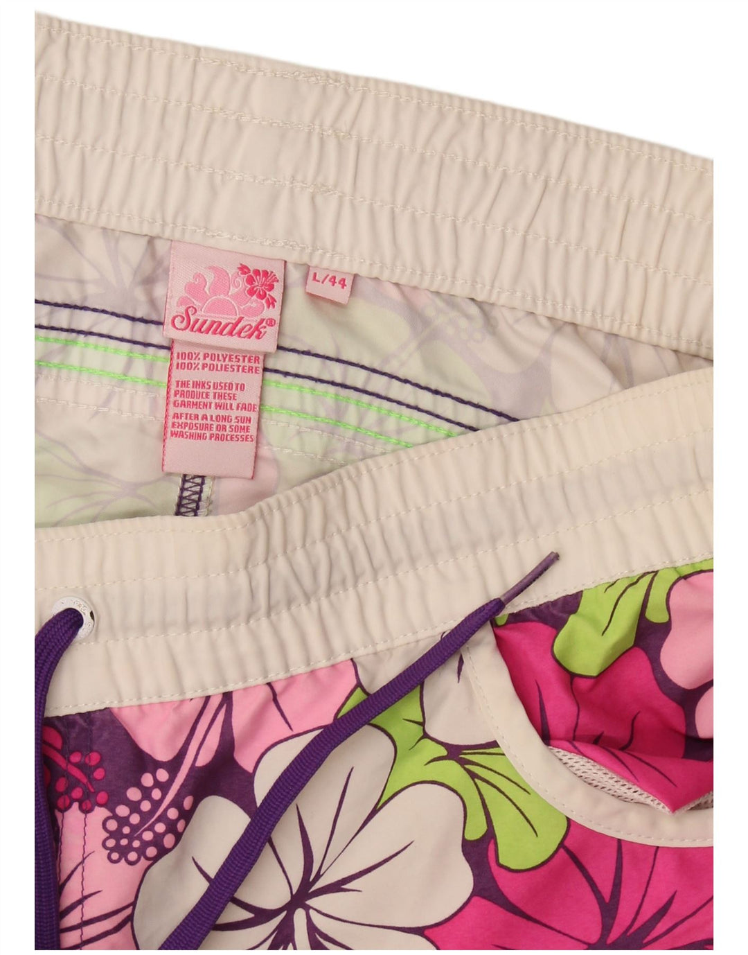 Sundek Pantaloni scurți de înot pentru femei UK 16, mari, multicolore, din poliester floral