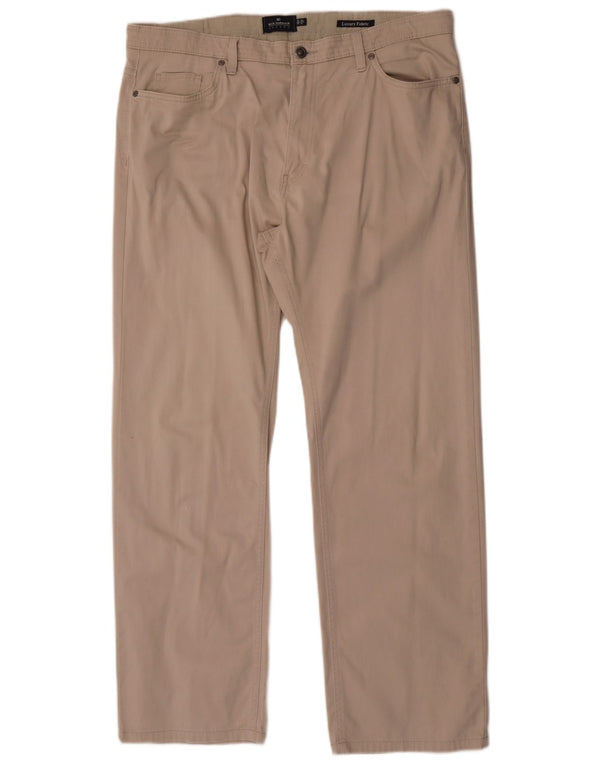Pantaloni casual drepti pentru bărbați Marks & Spencer W38 L31 bumbac bej