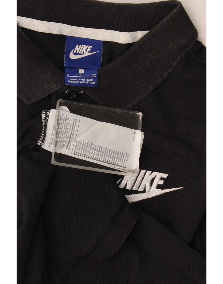Tricou polo Nike pentru bărbați, bumbac negru mic
