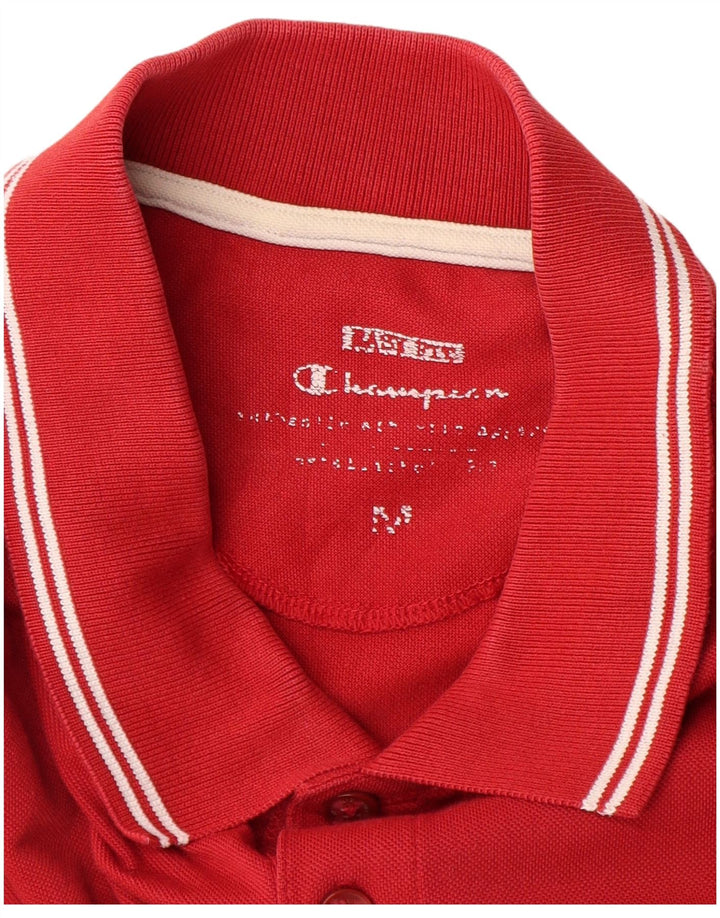 Tricou polo pentru bărbați Champion Easy Fit, bumbac roșu mediu