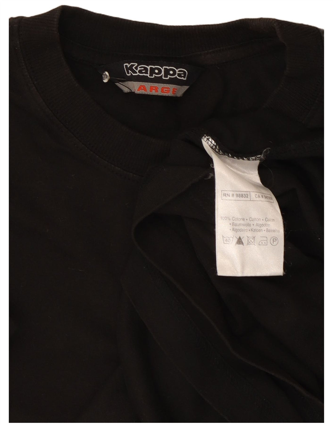Tricou Bărbați Kappa Top Mare Bumbac Negru