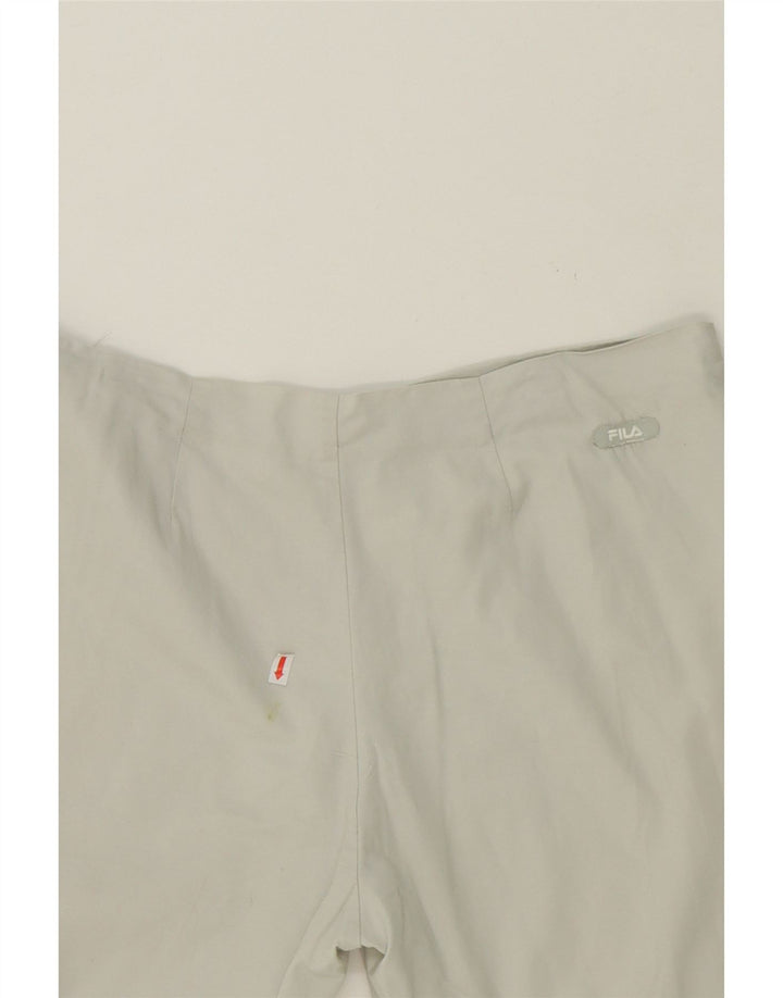 FILA Womens Casual Shorts IT 48 XL W34  Off White Polyester Vintage Fila and Second-Hand Fila from Messina Hembry 