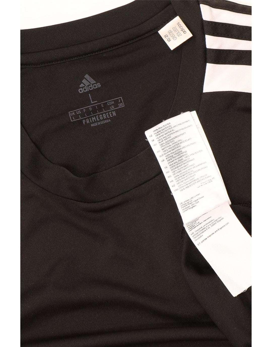 Tricou ADIDAS Aeroready pentru bărbați Top mare din poliester negru