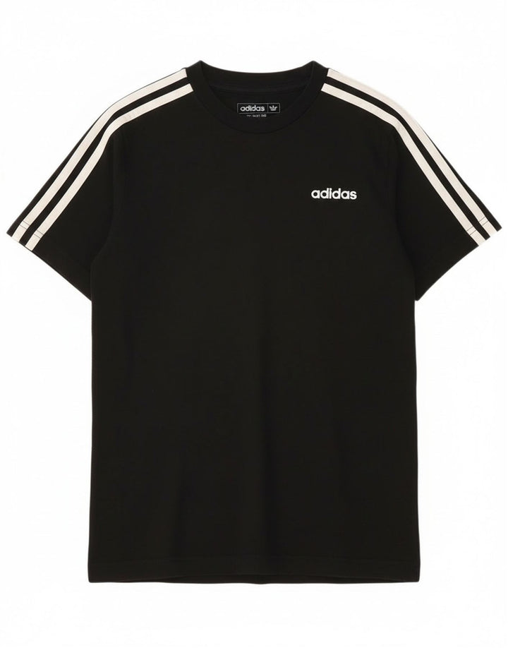 Tricou Băieți Adidas Top 11-12 Ani Bumbac Negru
